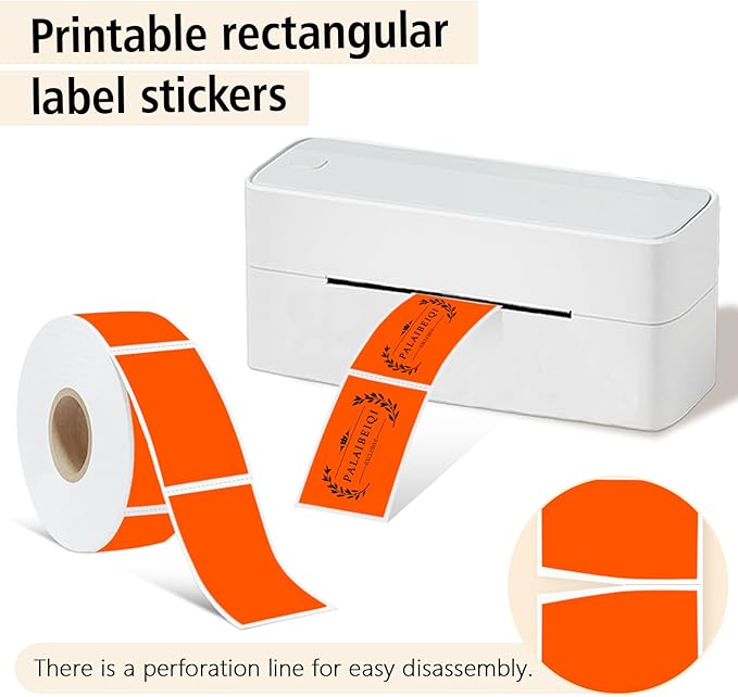 1x2 Inch Thermal Labels, Waterproof Removable Blank Stickers - Image 2
