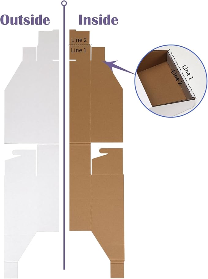 EXYGLO Stackable Cardboard Storage Bins 30 Pack, Corrugated Organizer Bins - Image 7