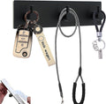 Kingdong Black Key Holder for Wall 304 Stainless Key Hooks Adhesive Key Holder by Kingdong
