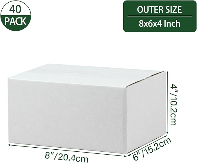 8x6x4 Inches Shipping Boxes Set of 40 - Image 2
