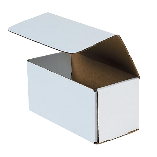 BOX USA Moving Boxes 8"L x 4"W x 4"H Small 50-Pack | Corrugated Cardboard Box by BOXUSA