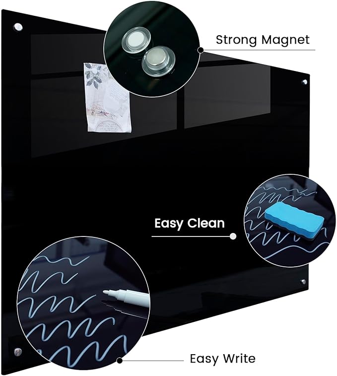 Glass Magnetic Black Board - Image 2