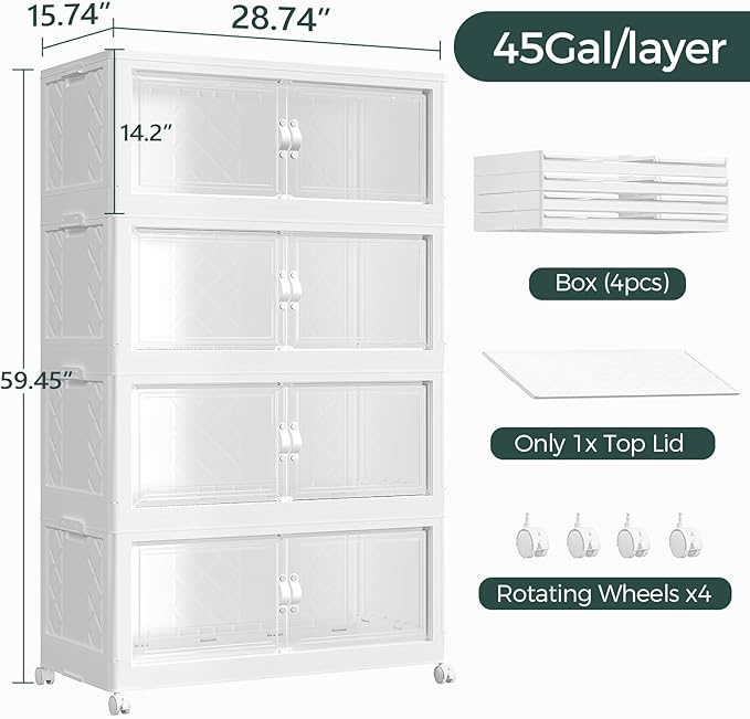 180Gal Stackable Storage Bins - Image 2