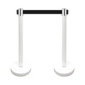 VIP Crowd Control Retractable Belt Stanchion Queue Safety Barrier Set by CrowdControlCenter