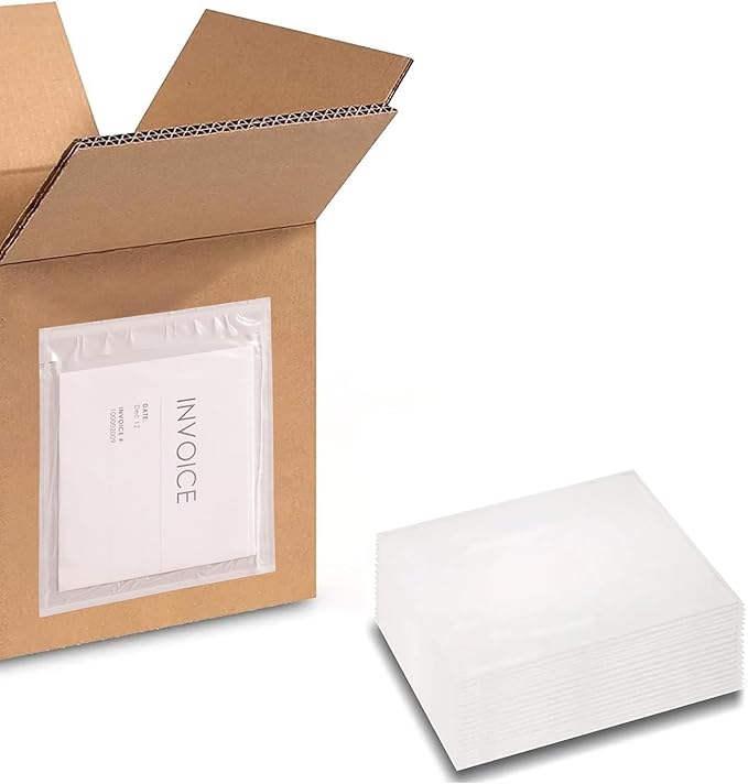 PSBM 2000 PCS 5 x 10 Inch Clear Reclosable Packing List Envelopes, Shipping by PackagingSuppliesbymail