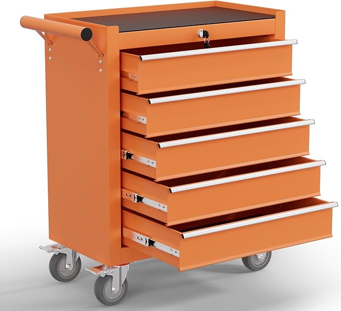 5-Drawer Tool Chest, Rolling Tool Cart by Unknown