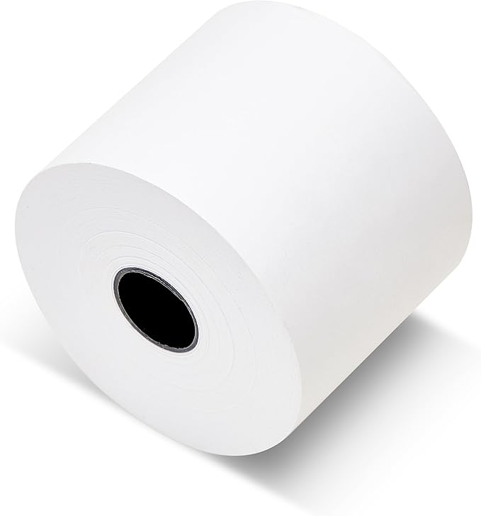 Paper Rolls One-Ply Adding Machine/Calculator 2-1/4" x 150 ft White 100/Ctn - Image 3