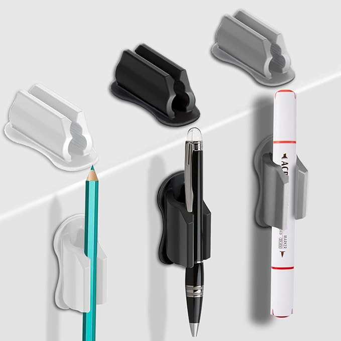 Adhesive Pen Holder for Wall Pencil Holder for Desk Organizer, Marker Holder by Freewindo