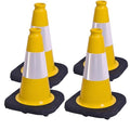 BESEA 4Pack 12 Inch Yellow Traffic Cones by BeSea