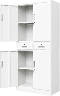Metal Storage Cabinet, Locking Storage Cabinet by Wanfu