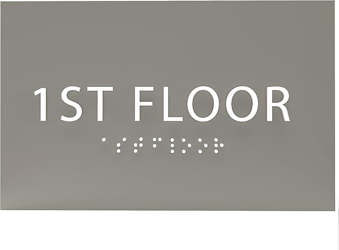6" X4" 1st Floor Sign by ADACentralSigns