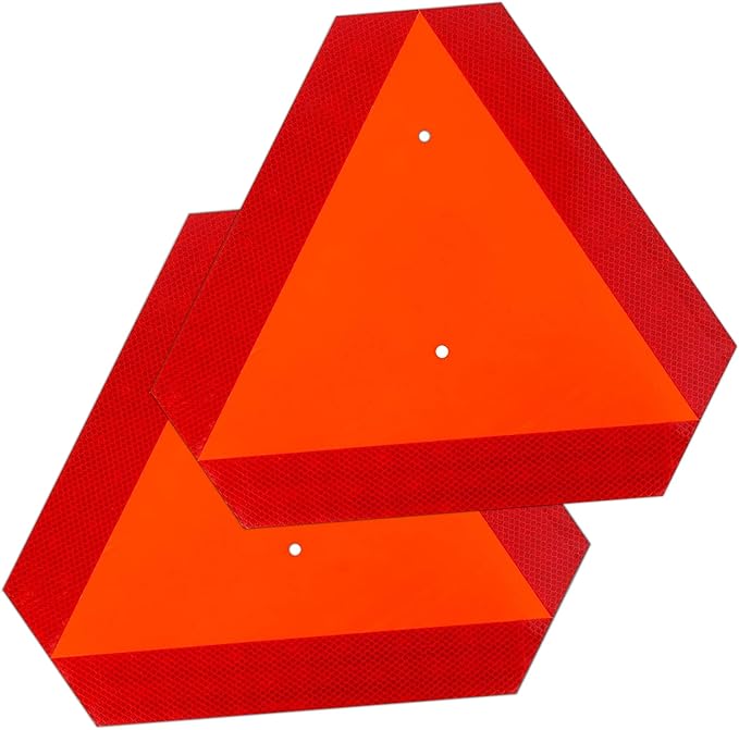 2PACK Reflective Slow Moving Vehicle Sign, Slow Moving Vehicle Triangle by Ayifan