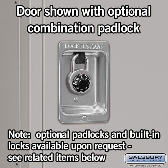 Salsbury Industries 62352GY-U Unassembled Standard Metal Locker - Image 4