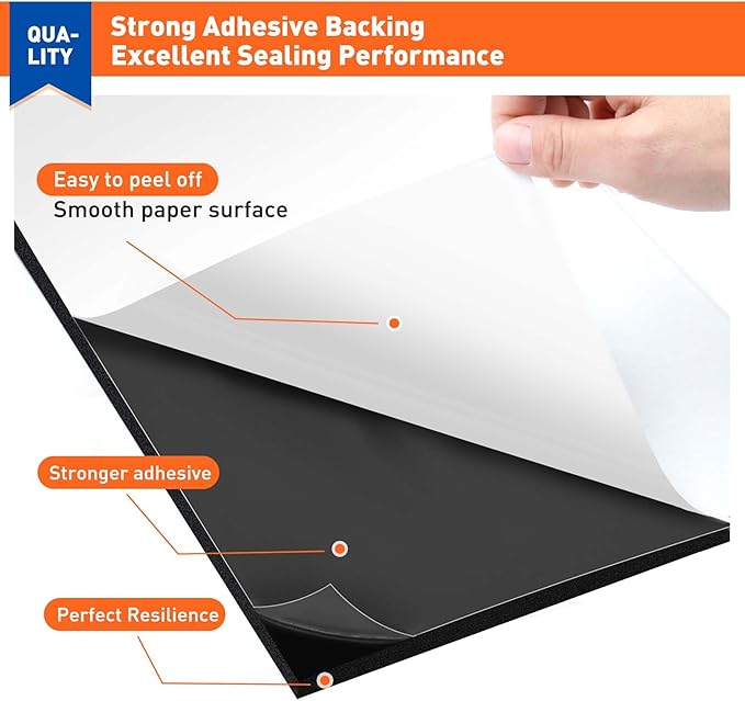 MAGZO Adhesive Foam Padding 1/8 Inch Thick x 12 Inch W x 59 Inch L, Closed Cell - Image 3