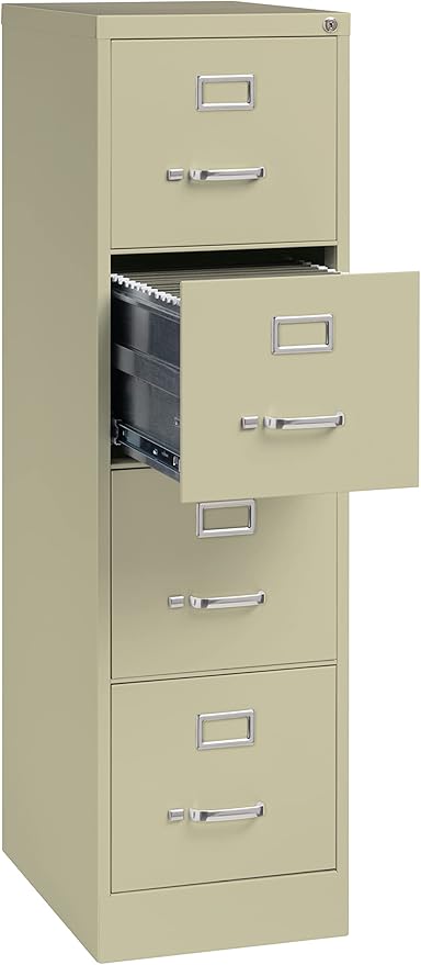Commercial 4 Drawer Letter Width Vertical File Cabinet - Image 4