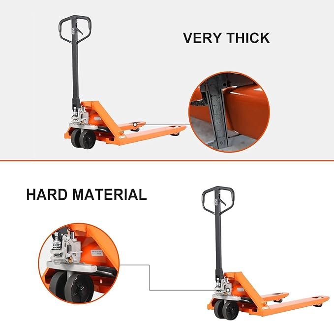 Tory Carrier Manual Pallet Jack 5500 Lb. Capacity, Industrial Pallet Truck 48 × - Image 8
