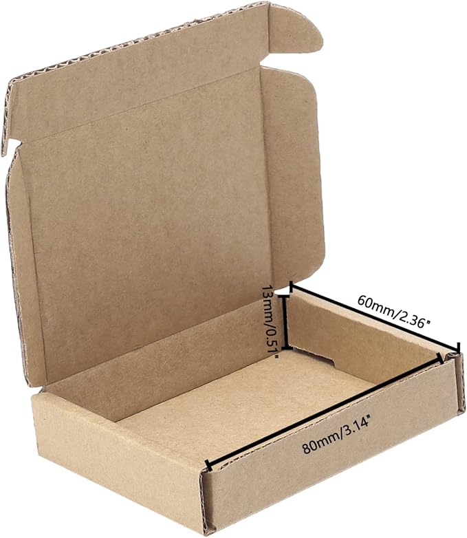 Ellbest 50pcs Kraft Paper Boxes, Corrugated Mailing Cardboard Packing Box - Image 3