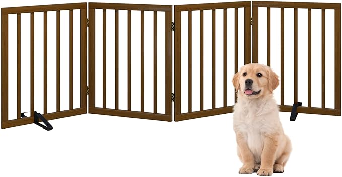 Dog Gate, Bamboo Free Standing Dog Gates by Algherohein