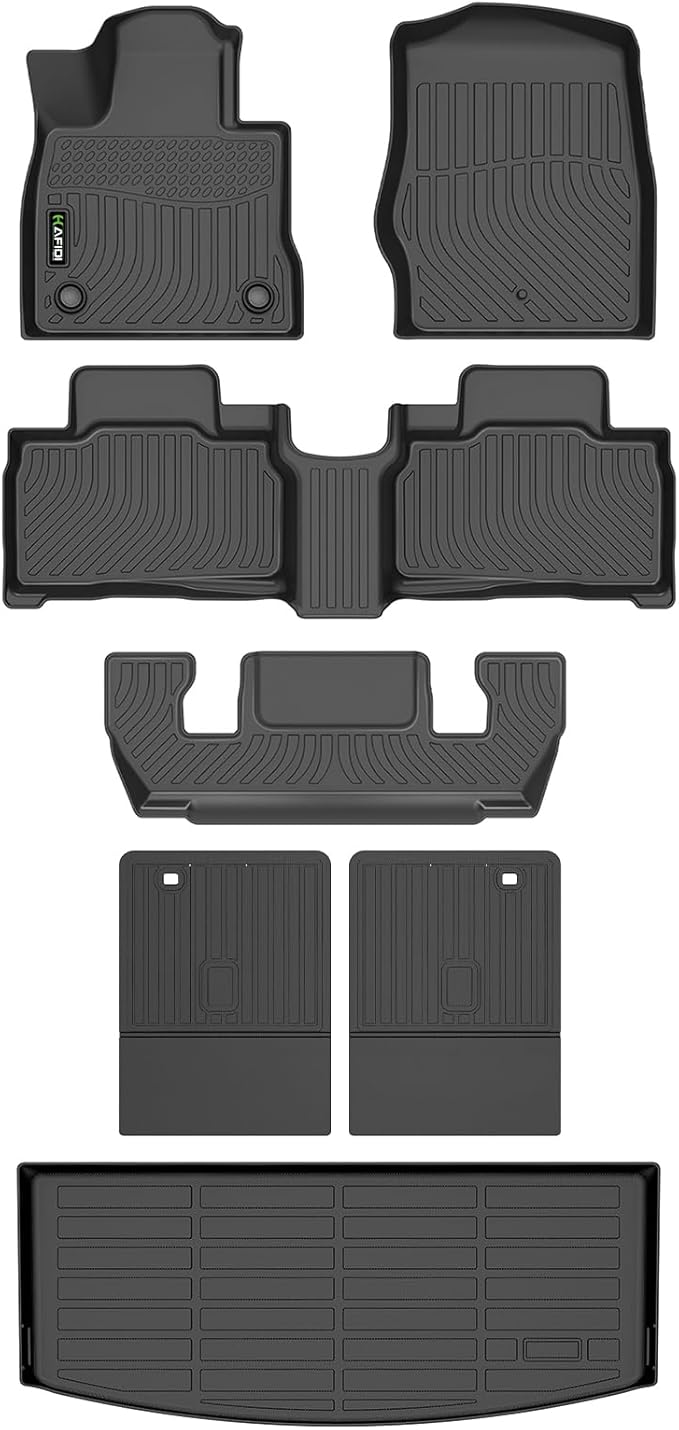 Floor Mats & Cargo Liner for 2020-2025 Ford Explorer 6-Seat by HAFIDI
