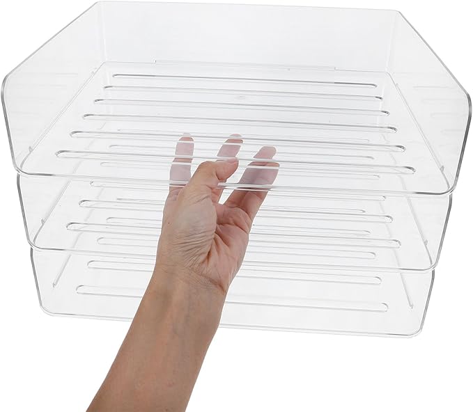 Stackable Desk Organizer Tray Paper Holder - Image 3