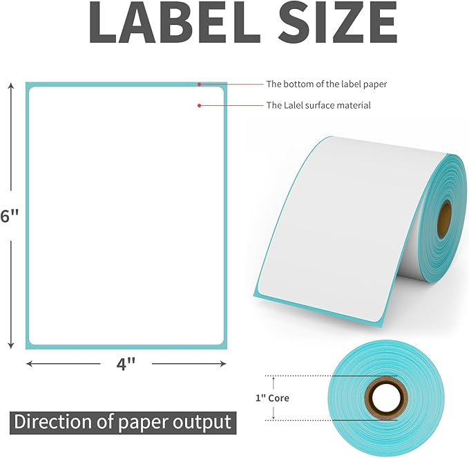 9527 Product 4" x 6" Direct Thermal Shipping Labels - Image 4