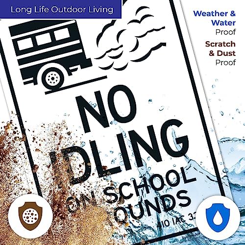 No Idling On School Grounds 410 IAC 33-4-2 Sign, - Image 5