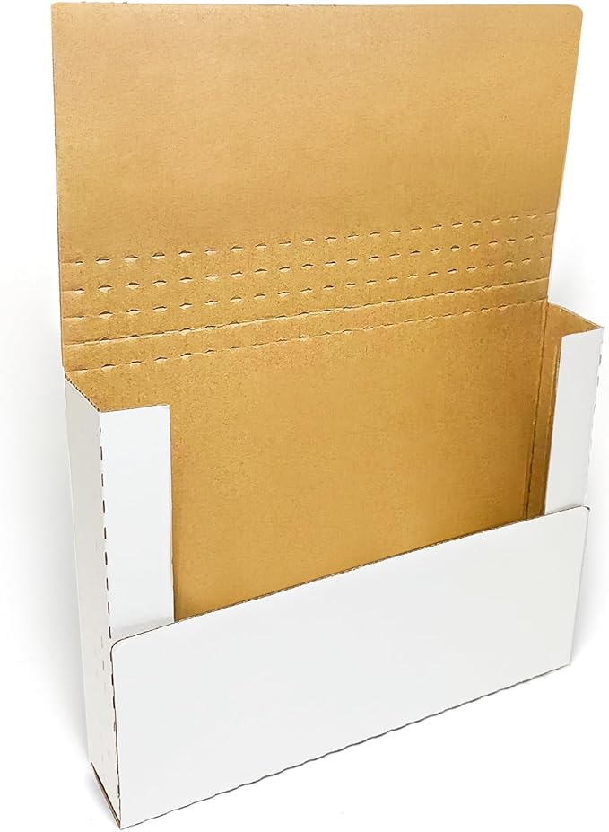 50 Pack, Wonfer Letter Size Corrugated Mailer, 11 1/8 x 8 5/8 x 2'', Easy-Fold by Wonfer