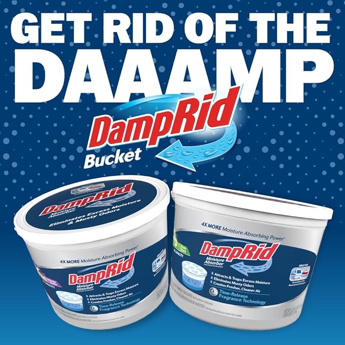 DampRid Hi-Capacity Moisture Absorber Bucket, Fresh Scent, 2 lb. 15.5 oz. & - Image 10