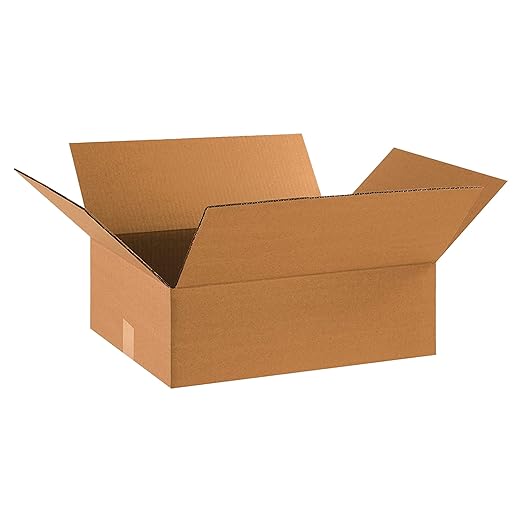 TAPE LOGIC 18 x 14 x 6 Corrugated Cardboard Boxes, Flat 18"L x 14"W x 6"H by TapeLogic