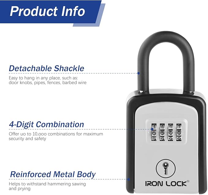 Iron Lock® Key Lock Box Portable - Image 7