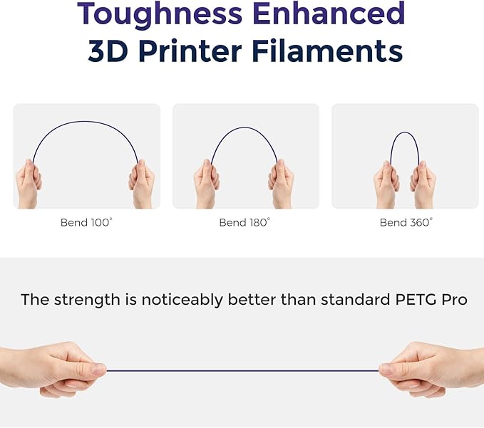 FLASHFORGE PETG Pro Filament 1.75mm +/- 0.02mm Burnt Titanium, Color Changeable - Image 5