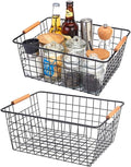 LeleCAT Large black wire basket by HomeSpaceStorageBasket