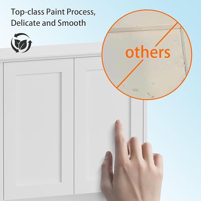 Bathroom Wall Cabinet, Over The Toilet Storage Cabinet, 23x29 Inch Medicine - Image 7