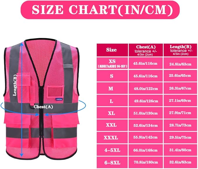 A-SAFETY High Visibility Mesh Safety Reflective Vest - Image 2