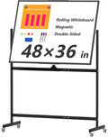 Large Rolling Whiteboard on Wheels by Neatsure