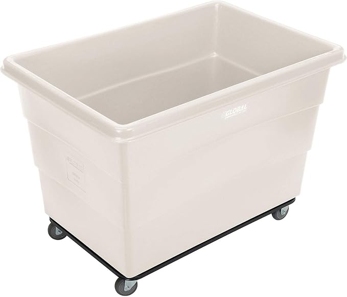 Global Industrial 20 Bushel Plastic Bulk Box Truck, Steel Chassis Base - Image 8