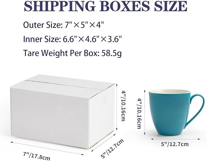7x5x4 Shipping Boxes for Small Business, 40 Pack White Corrugated Cardboard Box - Image 6