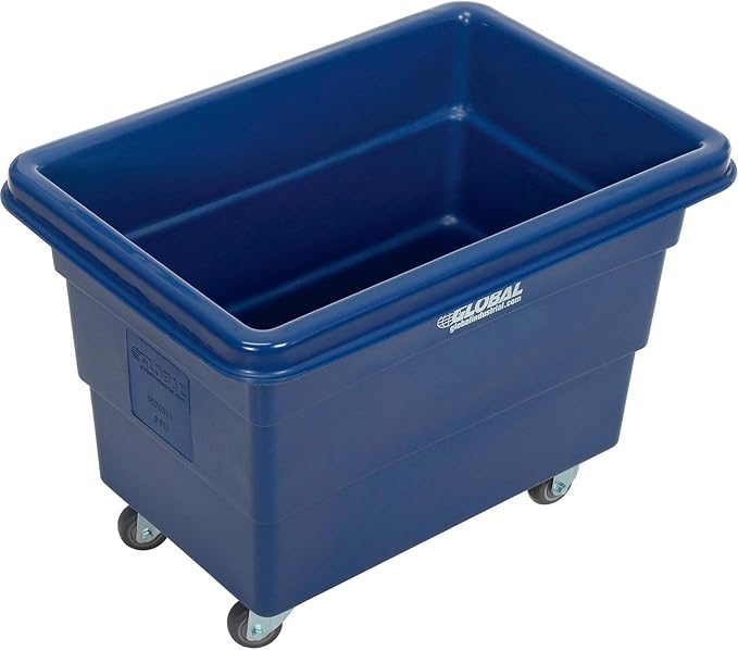 Global Industrial 6 Bushel Plastic Bulk Box Truck, Direct Mount Base, 500 lbs. - Image 2