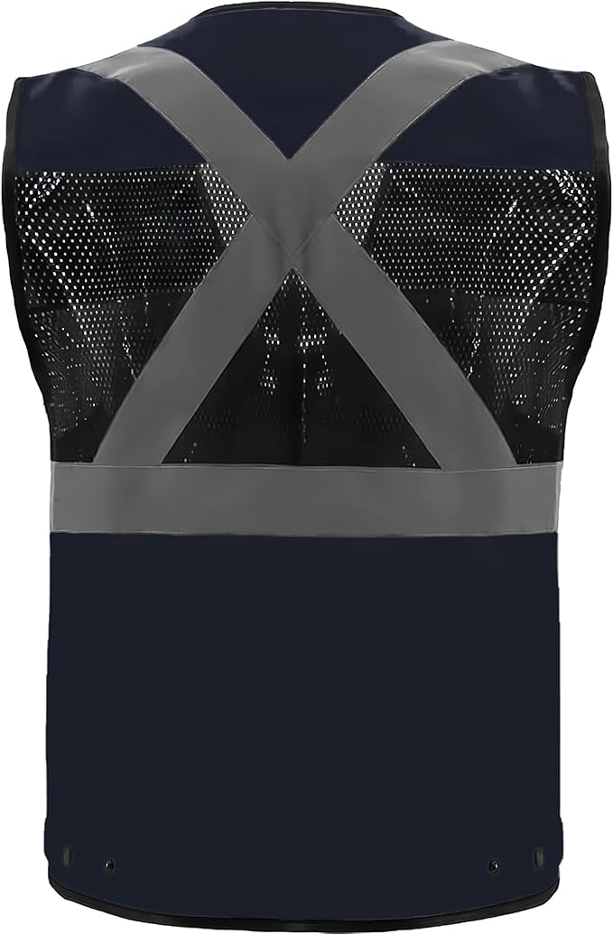 Safety Vest High Visibility Reflective Construction Vest - Image 2