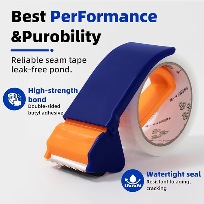 Clear Packing Tape with Dispenser – 6 Rolls, Heavy Duty Packaging Tape - Image 5