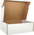 White Shipping Boxes for Small Business Pack of 25-10x8x2.7 inches Cardboard by Lmuze