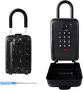 Key Lock Box, 12-Digit Code, Weatherproof Wall Mount, Large Capacity 5-8 Keys by Unknown