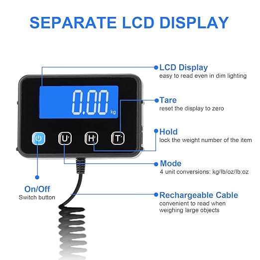 Digital Shipping Scale, 5g High Accuracy 440 lb Postal Scale - Image 3