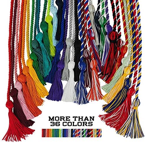 GraduationMall Graduation Honor Cords 68" (Kelly/White) - Image 3