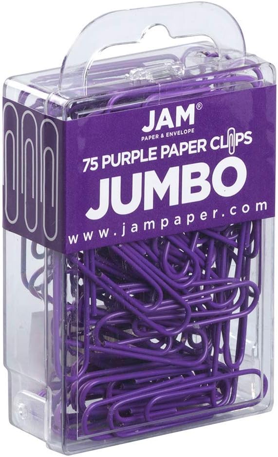 JAM PAPER Colorful Jumbo Paper Clips - Image 2