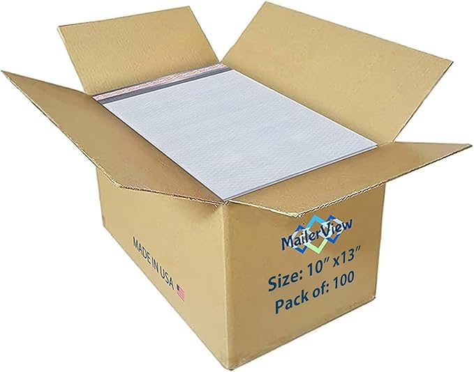White 10x13 Inch Poly Bubble Mailers |Self Seal Padded Envelopes by MAILERVIEW