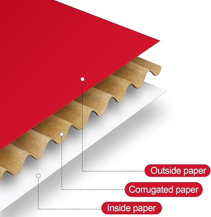 Spakon 50 Packs Shipping Boxes Cardboard Corrugated Mailer Packaging Boxes - Image 4
