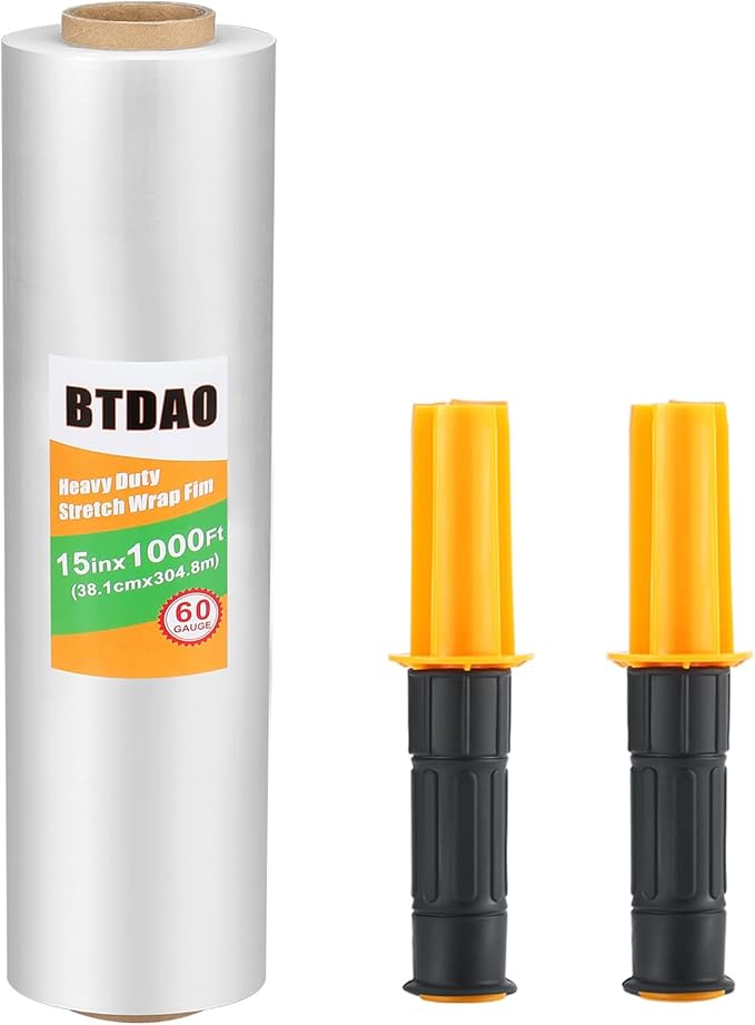 Stretch Wrap 15"x1000 Feet Stretch Film Shrink Wrap Packing Moving Suppliers by BTDAO