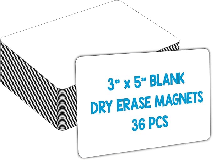 Dry Erase Magnets, Blank Magnetic Dry Erase Labels, Erasable Magnets by IMAGAME