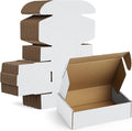 Famagic Small Packaging Boxes 25 Pack 7x5x2 Inches- White Cardboard Shipping by Famagic